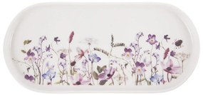 Fehér-lila porcelán szervírozó tányér Louka – Orion