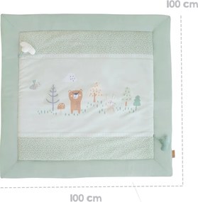 Világoszöld játszószőnyeg 100x100 cm Woodland Buddies – Roba