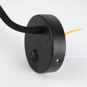 Brilagi - LED Dimmelhető flexibilis fali lámpa MAYA 1xG9/4W/230V fekete