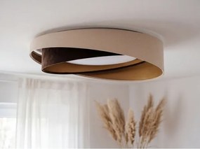 LED mennyezeti lámpa GALAXY MODERN LED/24W/230V átm. 55 cm bézs/barna/arany