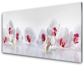 Fali üvegkép Virág növény természet 120x60cm