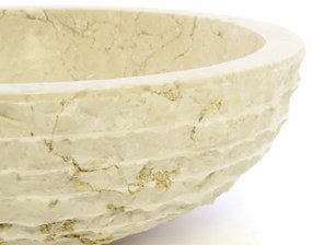 DIVERO Mosdókagyló márvány SANREMO Ø40