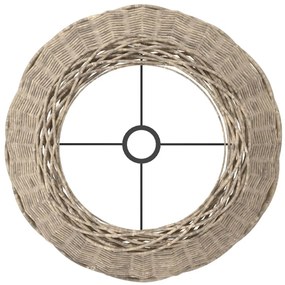 barna fonott lámpaernyő Ø50 x 30 cm