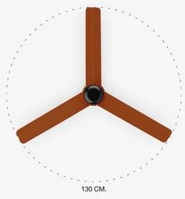 FARO 33817 - Mennyezeti ventilátor PUNT barna/fekete á. 130 cm + távirányítás
