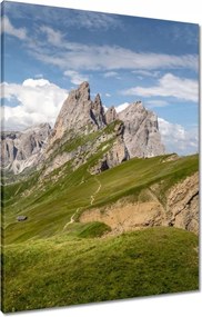 Vászonkép 60x80 Egy nap a hegyekben Hegyek Kilátás