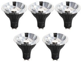 5 db GU10 3-staps dimbaar LED lamp 70mm 6.5W 600 lm 2700K