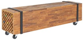 tömör tíkfa TV-állvány 110 x 30 x 32,5 cm