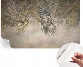 Matt öntapadós fotótapéta Falra Trópusi levelek 416x254 cm