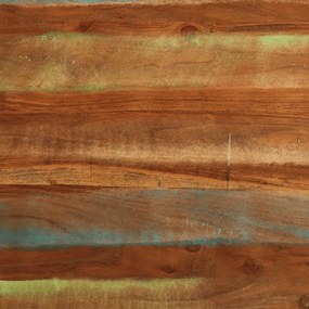 tömör újrahasznosított fa étkezőasztal 110x55x78 cm