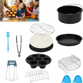 Akcesoria Olajsütőhöz 13 részes Air Fryer Készlet 8" Airfryer-hez