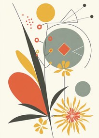 Poszter 39,5x55cm Geometrikus kert