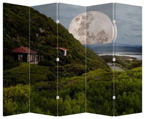 Paraván - Holdas táj (210x170 cm)