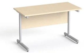 Íróasztal, szürke fémlábbal, 120x70 cm, MAYAH Freedom SV-25, juhar (IBXA25J)