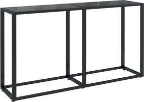 vidaXL fekete edzett üveg tálalóasztal 140 x 35 x 75,5 cm