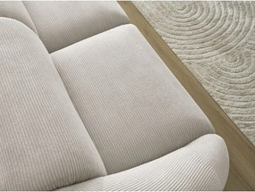 Bézs kordbársony kanapé 250 cm Tina – Bobochic Paris