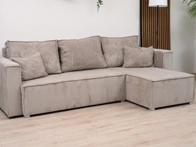 SMART COSARO sötétkék sarokkanapé, kinyitható + 2 párna AJÁNDÉK