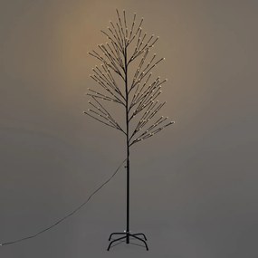 Karácsonyfa fekete 200 cm LED-del, IP44 - Vixen