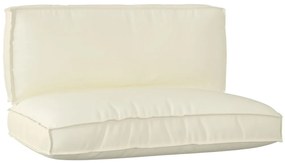 Raklap párna készlet 2 pcs Krém 120 x 80 x 12 cm Oxford szövet