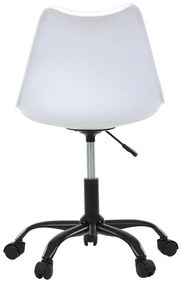 Fehér Műanyag Irodai Szék, Magasságállítással. KA-X7055 WT