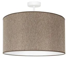 Duolla - Felületre szerelhető csillár ROLLER ECO RECYCLING 1xE27/15W/230V átm. 45 cm barna