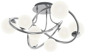 Wofi 9014-807 - LED Felületre szerelhető csillár NANCY 8xG9/3,5W/230V fényezett króm