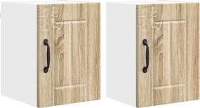 vidaXL Konyhaszekrény 2 pcs Sonoma tölgy 30 x 31 x 40 cm Faanyag