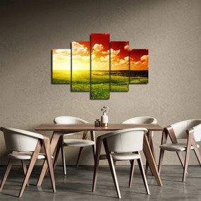 Rét képe ragyogó napfénnyel (150x105 cm)
