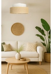 Mennyezeti lámpa BOHO 1xE27/60W/230V átm. 40 cm krémes/bézs