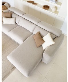 Bézs sarokkanapé (jobb oldali) Singa - Kave Home