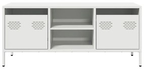 fehér hidegen hengerelt acél TV-szekrény 101,5 x 39 x 43,5 cm