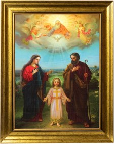 Szentháromság Kép Arany Díszített Keretben 30X40