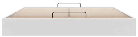 Ottomán ágykeret matrac nélkül fehér 180x200 cm műbőr