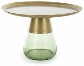 Carini II B dohányzóasztal, arany / zöld