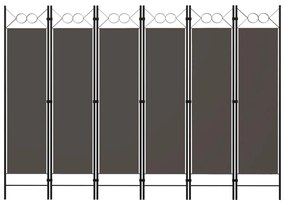 vidaXL antracitszürke 6 paneles paraván 240 x 180 cm
