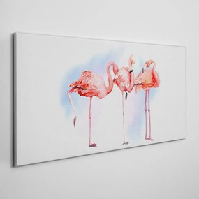 Vászonkép Állatok madarak flamingók