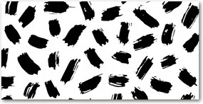 Fotó-üvegkép Fekete-fehér foltok 140x70