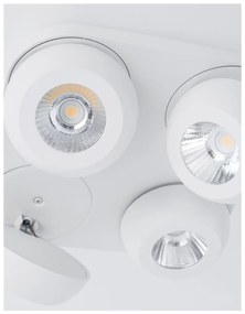 Nova Luce GON spotlámpa, mennyezetre szerelhető, fehér, 3000K melegfehér, beépített LED, 4x5W, 1600 lm, 9105203