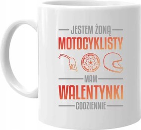 Motoros feleség vagyok, minden nap van Valentin-napom Bögre A Feleségemnek