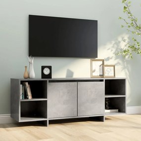 betonszürke szerelt fa TV-szekrény 130x35x50 cm