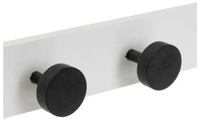 Fekete-fehér borovi fenyő fali fogas 40 cm Anillos – Casa Selección