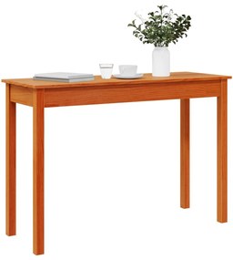 viaszbarna tömör fenyőfa tálalóasztal 110 x 40 x 75 cm