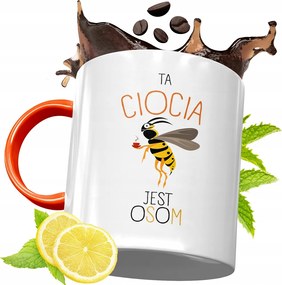 Narancssárga Bögre Nagynéninek Tökéletes Ajándék fényképes nyomtatással