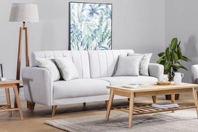 Design összecsukható kanapé Zayda 210 cm krém