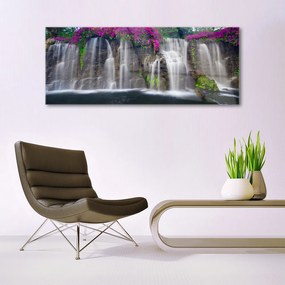 Fali üvegkép vízesés Természet 100x50 cm
