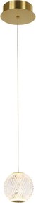 ITALUX PND-12220121-1AGD ROSARIO Modern Led Függesztett Lámpa Átlátszó, Arany LED IP20