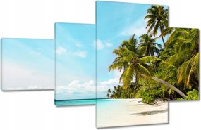 Vászonkép 130x80 Trópusok Tájkép Pálmafák