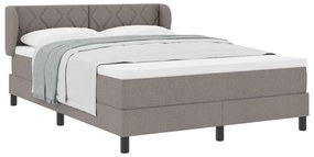 Boxspring ágy matraccal Taupe 140x200 cm Szövet