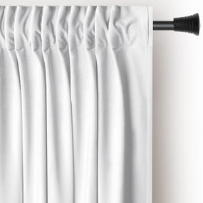 Fehér bársony dimout (részleges sötétítő) függöny 140x245 cm Pleat – Restilo