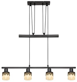 Rabalux 5345 - Csillár zsinóron LACEY 4xE14/40W/230V