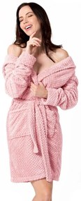 Női fürdőköpeny Rea Diamond Light Pink S/M